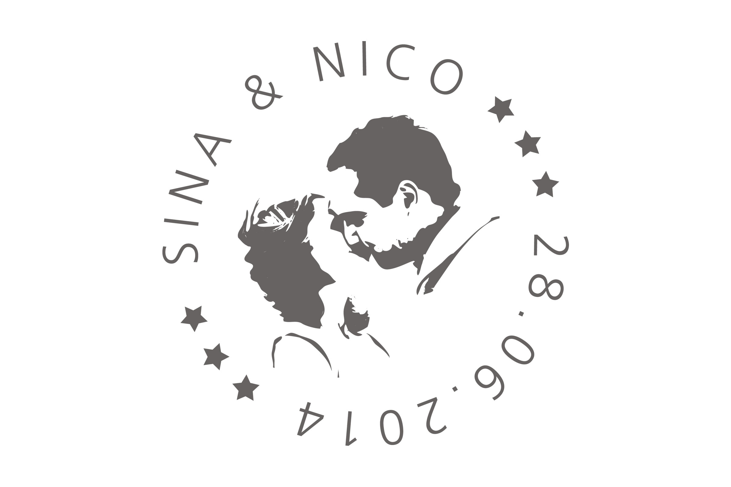 Hochzeitslogo Sina und Nico